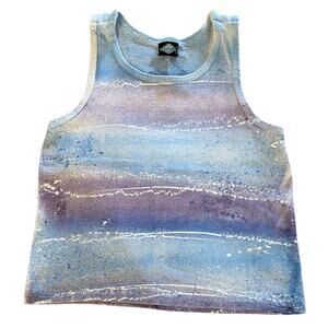 VINTAGE WEEKENDS WATERCOLOR TANK - Size Small